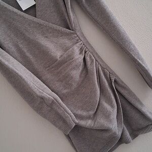 Forever 21 Gray Wrap-Style Dress